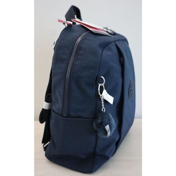Kipling KI2294 True Blue Tonal Haydee Mini Backpack w/Monkey Key Chain - Picture 3 of 12